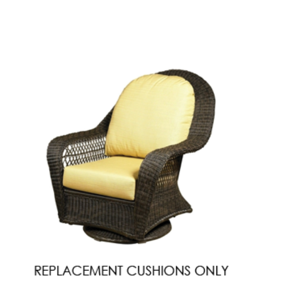 North Cape Wicker Swivel Chair Replacement Cushions – Sunbrella | Fits Charleston, Mandalay & More