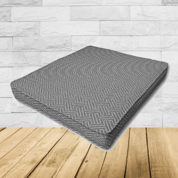 Crete Stone Sunbrella Fabric Patio Dining Chair Seat Cushion