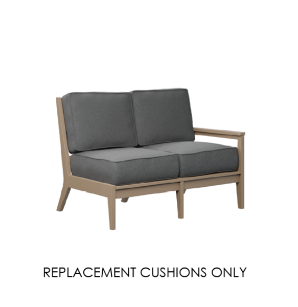 Berlin Gardens Mayhew Left Arm Loveseat Replacement Cushions – Custom Sunbrella