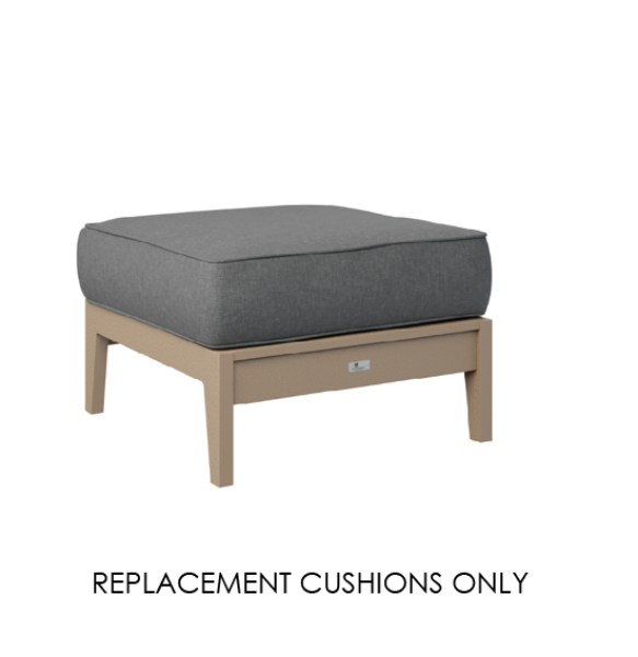 Berlin Gardens Mayhew Ottoman Replacement Cushion – Custom Sunbrella