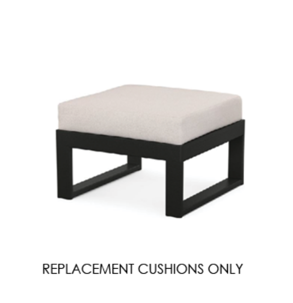 Custom Replacement Cushions for Polywood Edge Ottoman | 300+ Sunbrella Fabrics