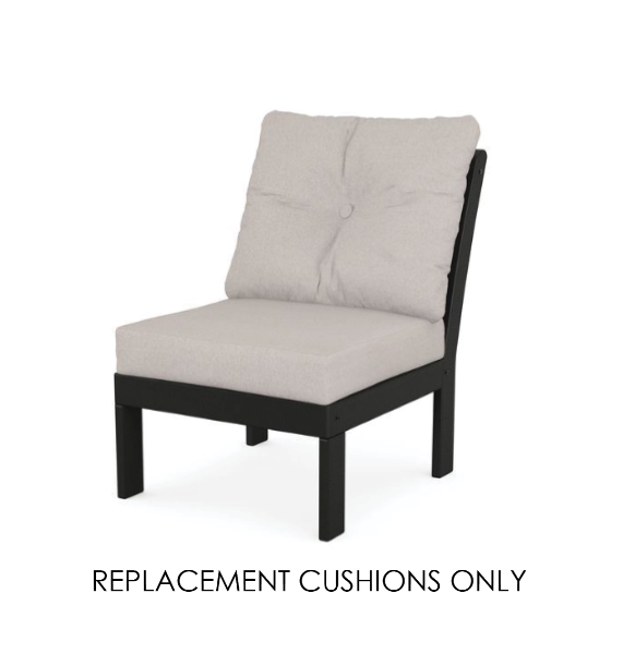Custom Sunbrella replacement cushion for Polywood Vineyard Collection chair – over 300 fabric options, made to order for a perfect fit