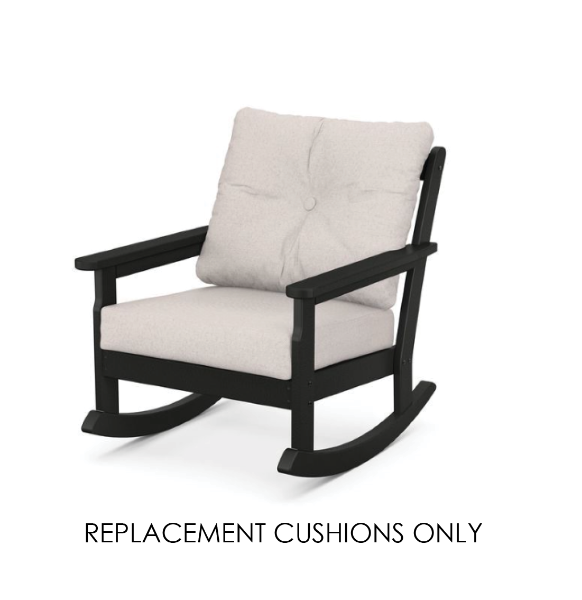 Custom Replacement Cushions for Polywood Vineyard Rocking Chair | 300+ Sunbrella Fabrics