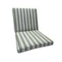 Sunbrella Sail Away Aloe Universal Patio Chair Cushion With Ties