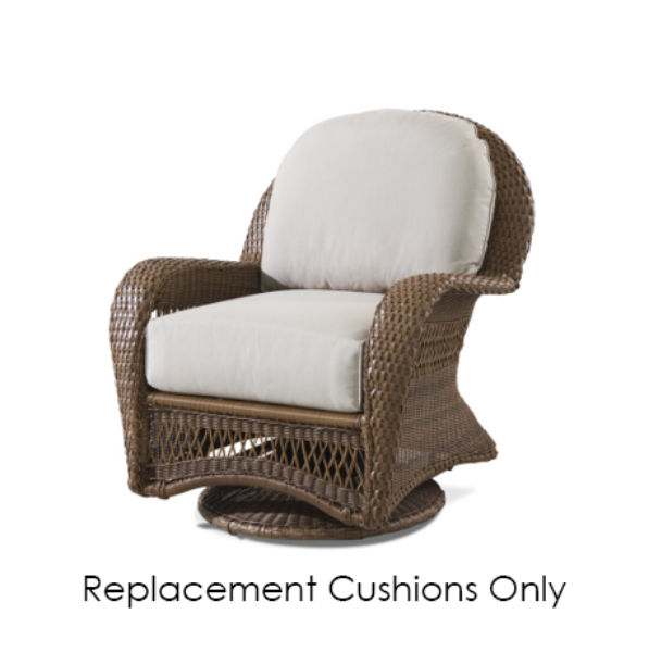 Erwin & Sons Homecoming Collection Swivel Chair Replacement Cushions | All-Weather Wicker