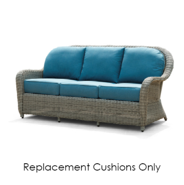 Erwin & Sons Barbados Collection Sofa Replacement Cushions | All-Weather Wicker