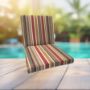 Sunbrella Brannon Redwood Universal Patio Chair Cushion With Ties