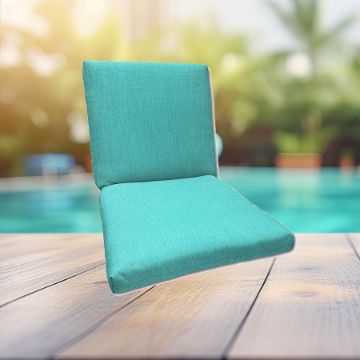 Sunbrella Canvas Aruba Universal Patio Chair Cushion With Ties
