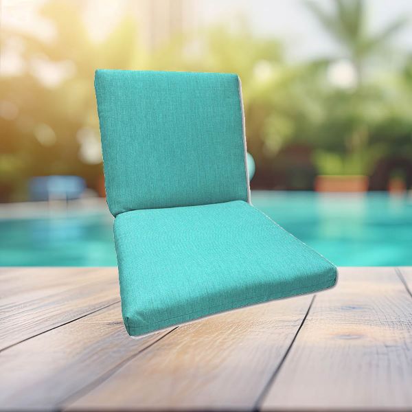 Sunbrella Canvas Aruba Universal Patio Chair Cushion With Ties