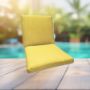 Sunbrella Canvas Buttercup Universal Patio Chair Cushion With Ties