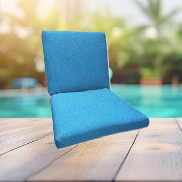 Sunbrella Canvas Capris Universal Patio Chair Cushion With Ties