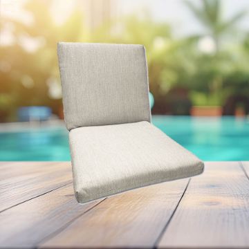 Sunbrella Canvas Cloud Universal Patio Chair Cushion With Ties