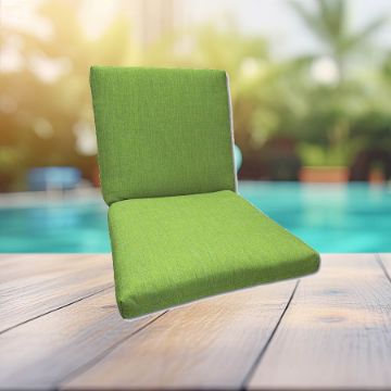 Sunbrella Canvas Gingko Universal Patio Chair Cushion With Ties