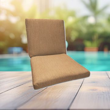 Sunbrella Canvas Raffia Universal Patio Chair Cushion With Ties