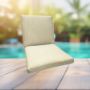 Sunbrella Canvas Vellum Universal Patio Chair Cushion With Ties