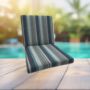 Sunbrella Trusted Coast Universal Patio Chair Cushion With Ties