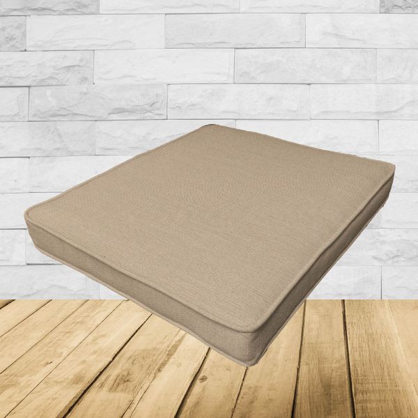 Sunbrella Exhale Driftwood Outdoor Patio Dining Chair Seat Cushions – Durable & Stylish Patio Comfort