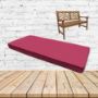 Sunbrella Canvas Henna Custom Outdoor Bench Cushions