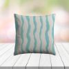 Custom Outdoor Pillows in Outdura Leeward Lagoon | Fade-Resistant & Weatherproof