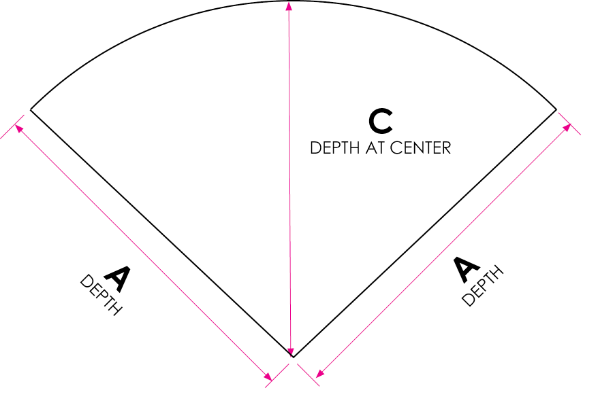 Picture of 26 SECTIONAL CORNER PIE SHAPE