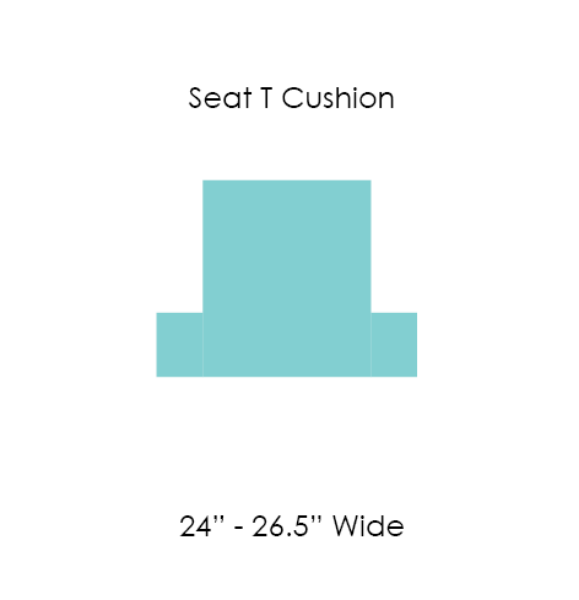 Picture of 13 SEAT CUSHION T SHAPE 24" to 26.5" WIDE