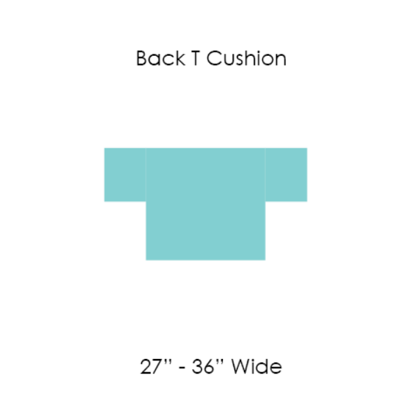 Picture of 16 BACK CUSHION T SHAPE 27" to 36" WIDE