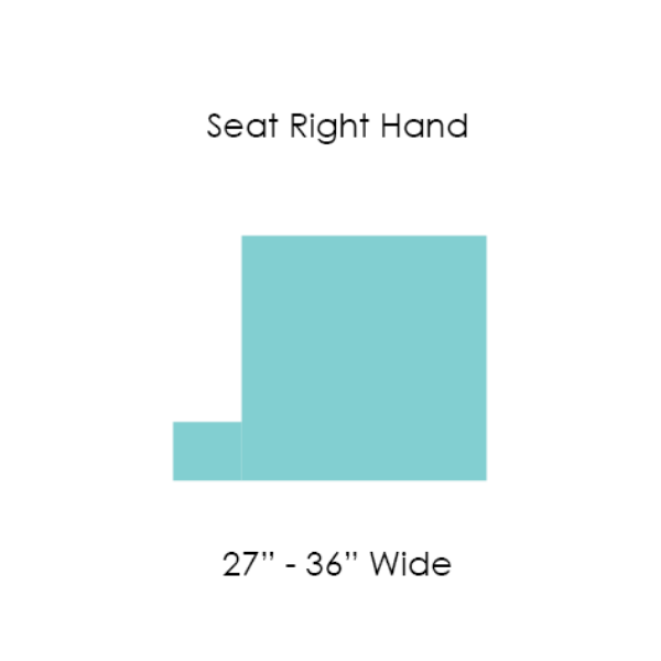 Picture of 19 SEAT CUSHION T SHAPE RIGHT  27" to 36" WIDE