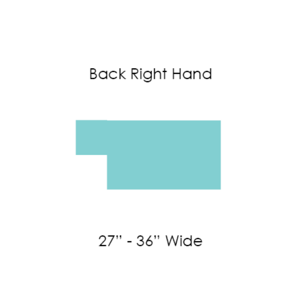 Picture of 23 BACK CUSHION T SHAPE RIGHT 27" to 36" WIDE