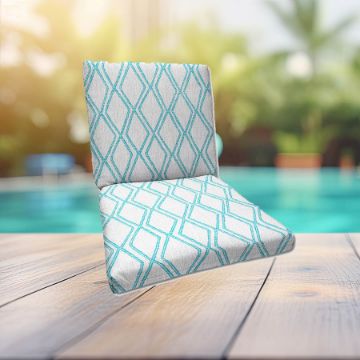 Sunbrella Voyage Breeze Universal Patio Chair Cushion With Ties
