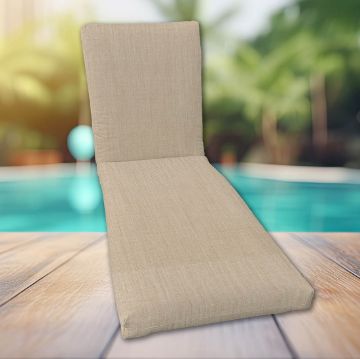 Classic Universal Chaise Lounge Cushions | Sunbrella Canvas Fabric | 3 Sizes