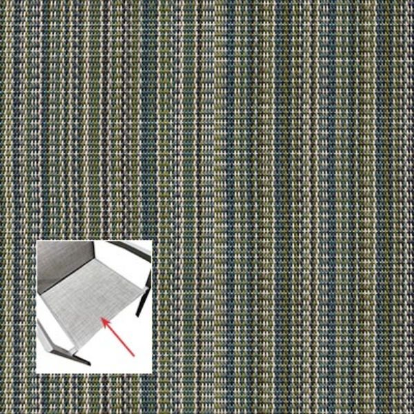 Phifer Trixie Stripe Myrtle Bottom Replacement Sling Fabric