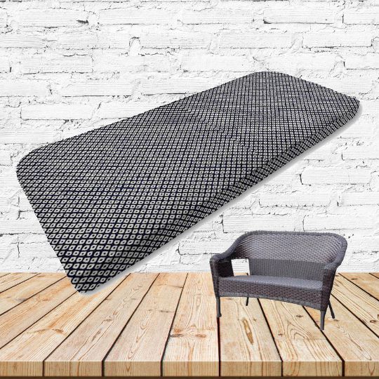 Custom outdoor patio furniture cushions from Cascadia Outdoor Cushions in Sunbrella Fabrics