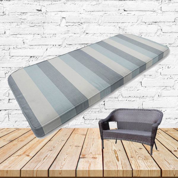 Custom outdoor patio furniture cushions from Cascadia Outdoor Cushions in Sunbrella Fabrics