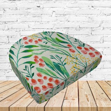 Richloom Solarium Gould Multi Boxed Patio Contoured Dining Chair Seat Cushions –Wicker Chair Cushions