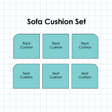 Picture of XX-COMING SOON - SOFA CUSHIONS - ROUNDED - 6 PIECES