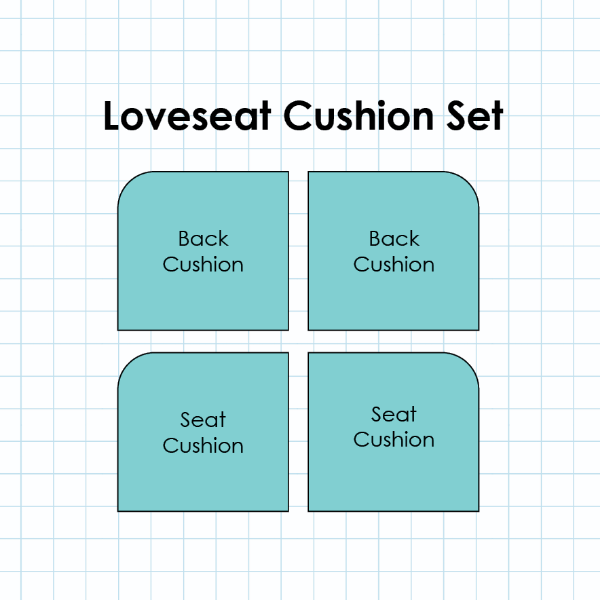 Picture of XX-COMING SOON - LOVESEAT-RONDEDCORNERS