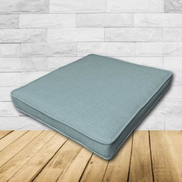 	Patio Dining Chair Seat Cushion Boxed Style - - Custom outdoor patio furniture cushions from Cascadia Outdoor Cushions in Sunbrella Fabrics
