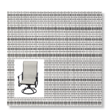 Twitchell Textilene Sunsure Stria Marble Patio Chair Replacement Sling Fabric