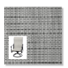 Twitchell Textilene Sunsure Stria Smoke Patio Chair Replacement Sling Fabric