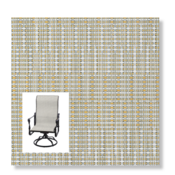 Twitchell Textilene Sunsure Trail Blonde Patio Chair Replacement Sling Fabric