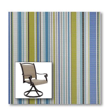 Two piece patio chair slings.