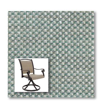 Two piece patio chair slings.
