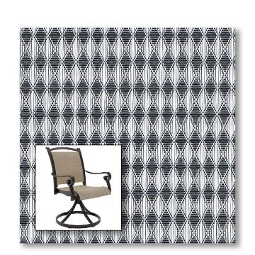 Two piece patio chair slings.