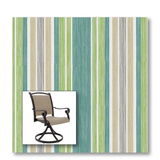Two piece patio chair slings.