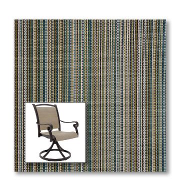 Two piece patio chair slings.