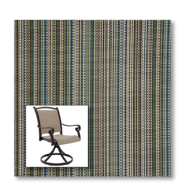 Two piece patio chair slings.