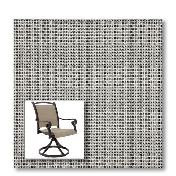 Two piece patio chair slings.