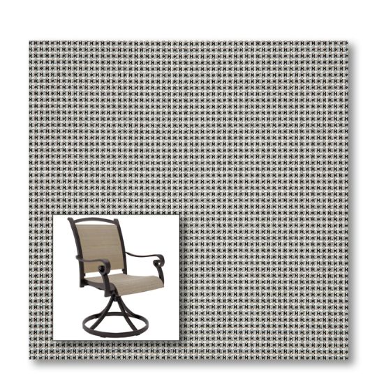 Two piece patio chair slings.