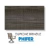 Two piece patio chair slings.