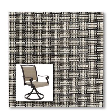 Two piece patio chair slings.